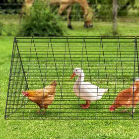 VEVOR Chicken Tunnels, 118.1 x 28 x 24.2 inch (LxWxH) Chicken Tunnels for Yard, Portable Chicken Tunnels for Outside Easy Installation